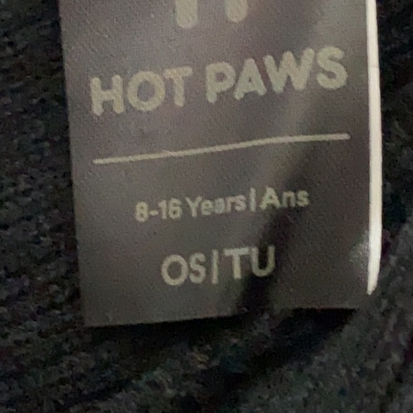 Hot Paws Hat Toque Winter Black 8-16 Years OS - Picture 2 of 7